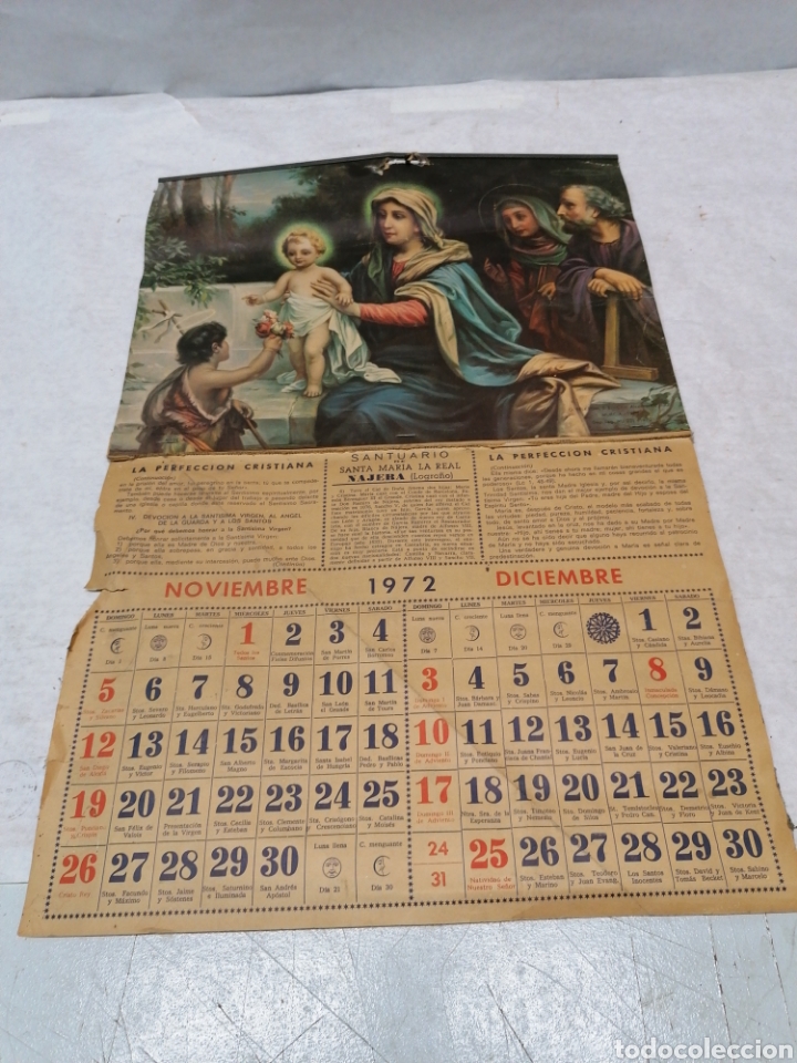 Collectionnisme Calendriers: Calendario N&aacute;jera 1972