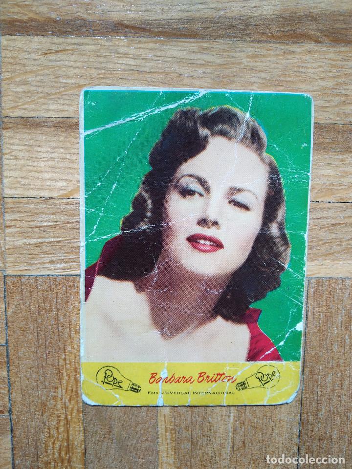 Coleccionismo calendarios: CALENDARIO CHICA. ACTRIZ DE CINE. BARBARA BRITTON. PUBLICIDAD LAMPARAS POPE A&Ntilde;O 1957. VER FOTOS