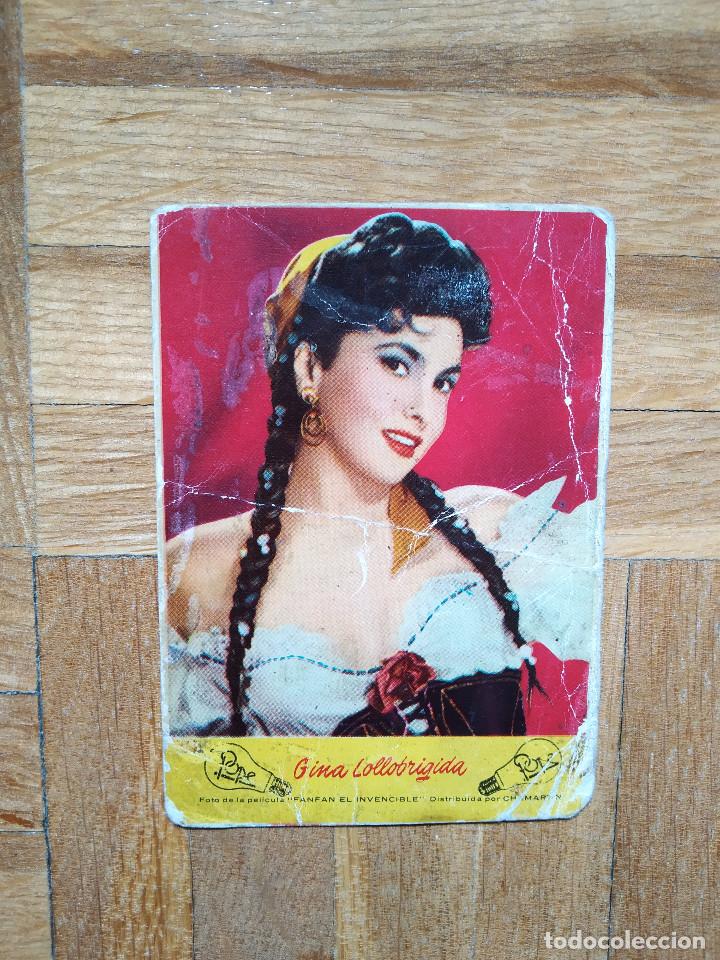 Coleccionismo calendarios: CALENDARIO CHICA. GINA LOLLOBRIGIDA. ACTRIZ DE CINE. PELICULA FANFAN EL INVENCIBLE. A&Ntilde;O 1957