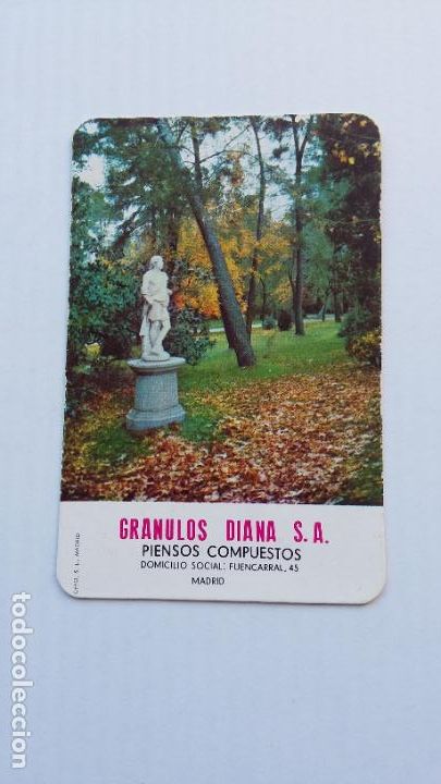 Colecionismo Calend&aacute;rios: CALENDARIO DE PUBLICIDAD GRANULOS DIANA. PIENSOS COMPUESTOS MADRID A&Ntilde;O 1965. TDKP16