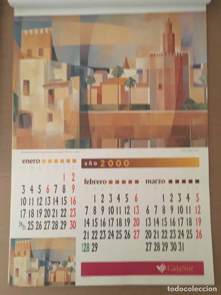 Coleccionismo calendarios: Almanaque Cajasur 2000, nuevo - Foto 2
