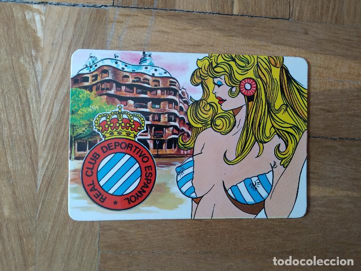 Coleccionismo calendarios: CALENDARIO CHICA EROTICA. FUTBOL REAL CLUB DEPORTIVO ESPA&Ntilde;OL A&Ntilde;O 1989. VER FOTOS