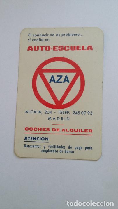 Sammeln von Kalendern: Calendario de bolsillo. Autoescuela AZA Madrid a&ntilde;o 1966. TDKP16