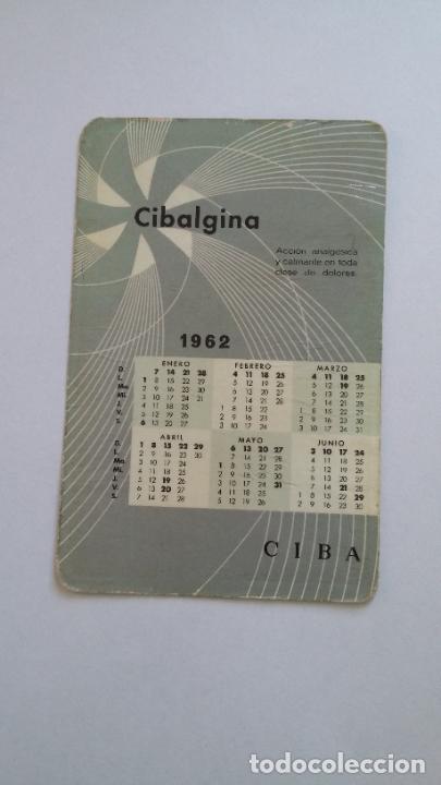 Collectionnisme Calendriers: CALENDARIO DE BOLSILLO PUBLICITARIO CIBALGINA A&Ntilde;O 1962. TDKP16