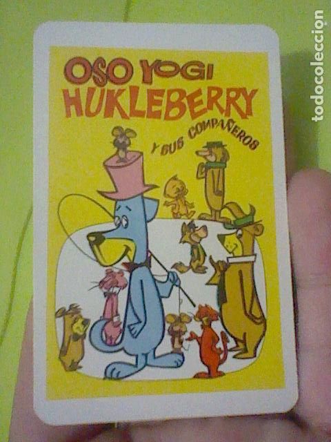 Colecionismo Calend&aacute;rios: YOGUI HUKLEBERRY 1978 COMAS DESPEGADO RESTOS DORSO NO FOURNIER 9 X 6 CMS APROX