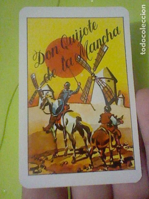 Colecionismo Calend&aacute;rios: QUIJOTE MANCHA 1978 COMAS DESPEGADO RESTOS DORSO NO FOURNIER 9 X 6 CMS APROX