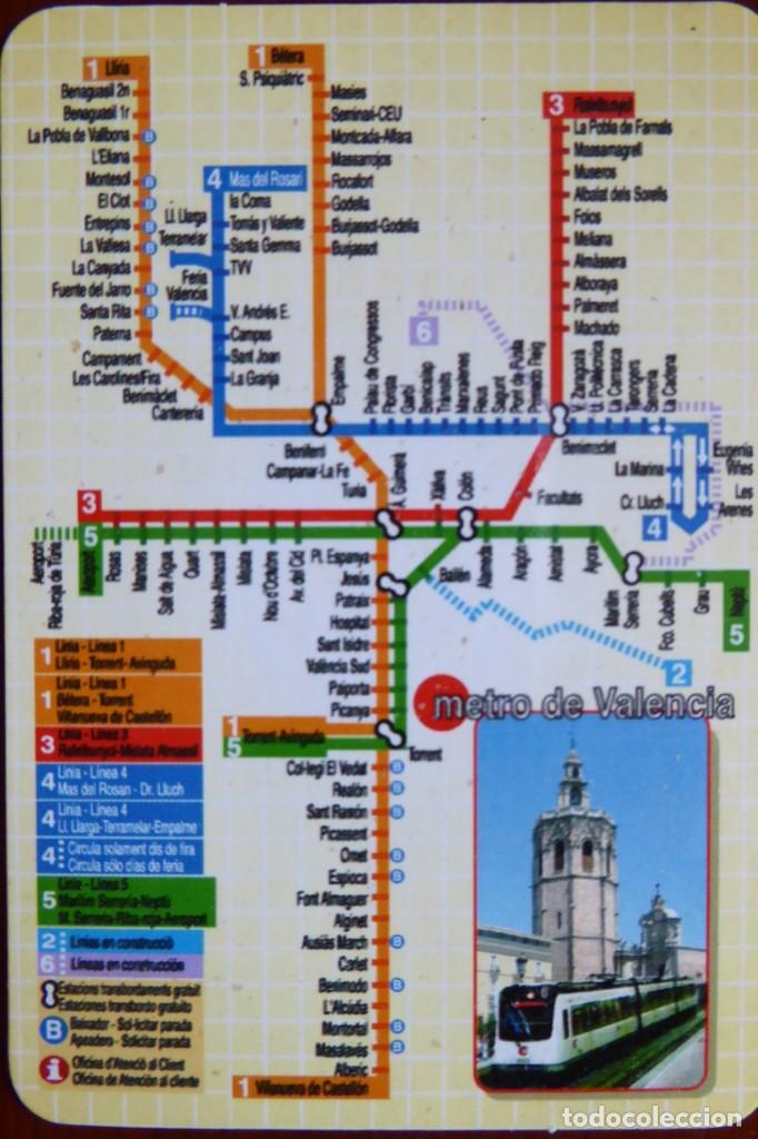 Coleccionismo Calendarios: CALENDARIO 2010. TRENES. MAPA METRO VALENCIA
