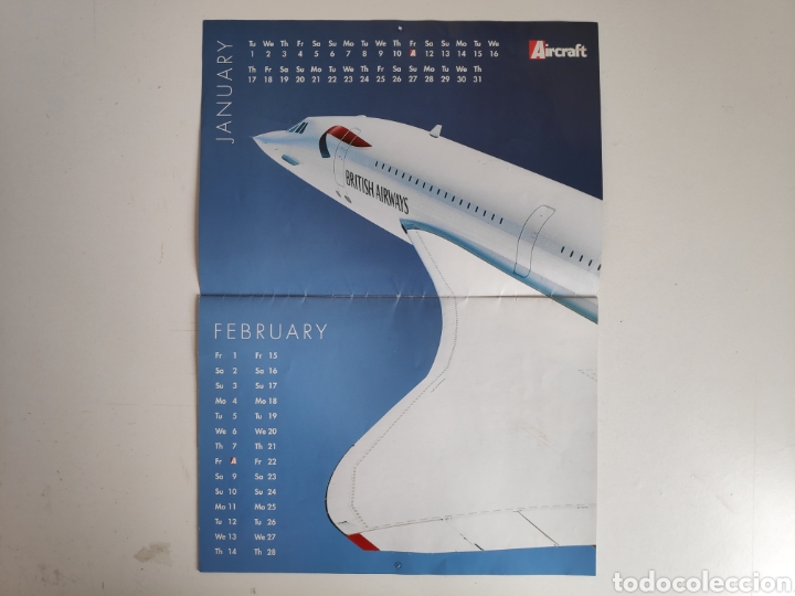 Coleccionismo calendarios: Calendario Avion Concorde. 2002 - Foto 2