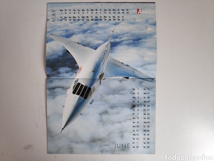 Coleccionismo calendarios: Calendario Avion Concorde. 2002 - Foto 3