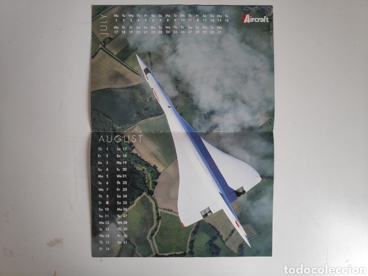 Coleccionismo calendarios: Calendario Avion Concorde. 2002 - Foto 4