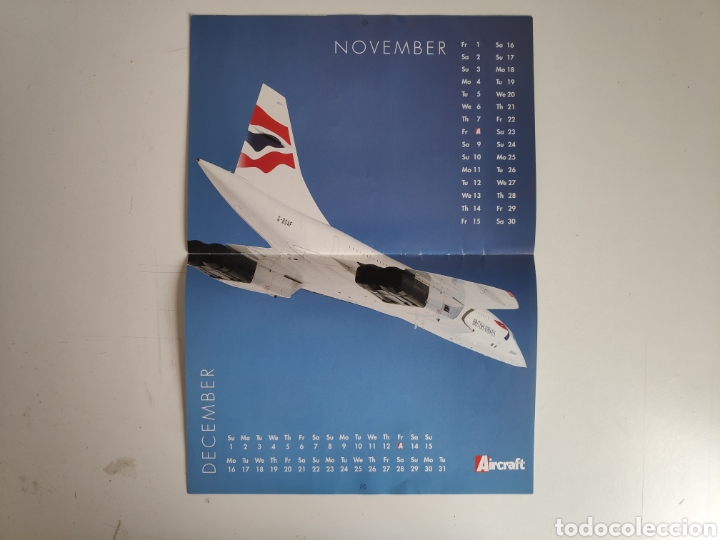 Coleccionismo calendarios: Calendario Avion Concorde. 2002 - Foto 5