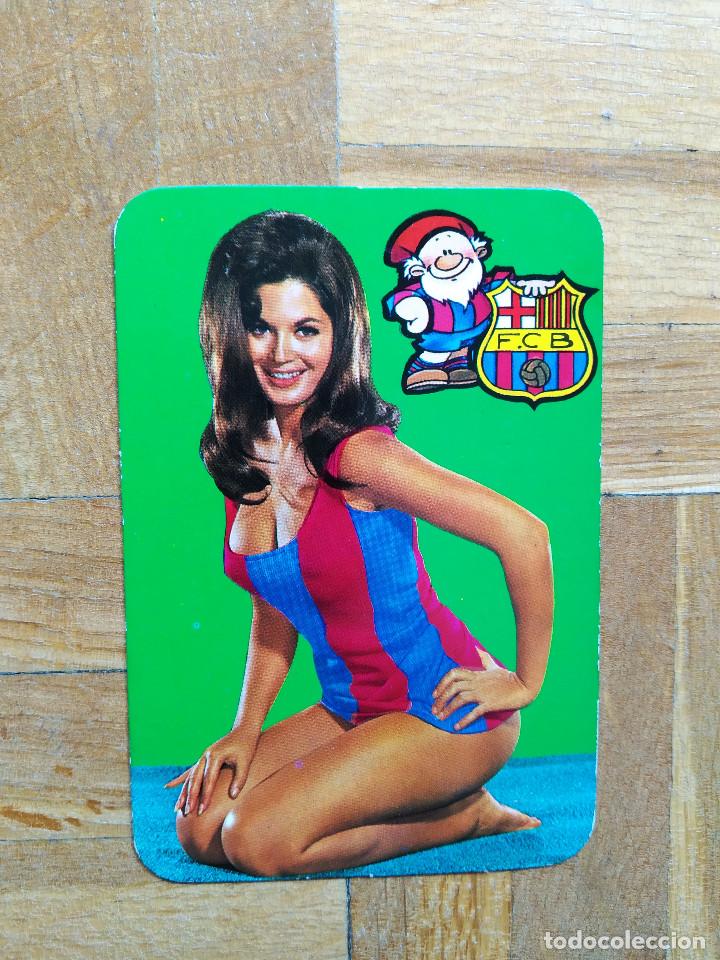 Coleccionismo calendarios: CALENDARIO CHICA FUTBOL CLUB BARCELONA A&Ntilde;O 1977. VER FOTOS