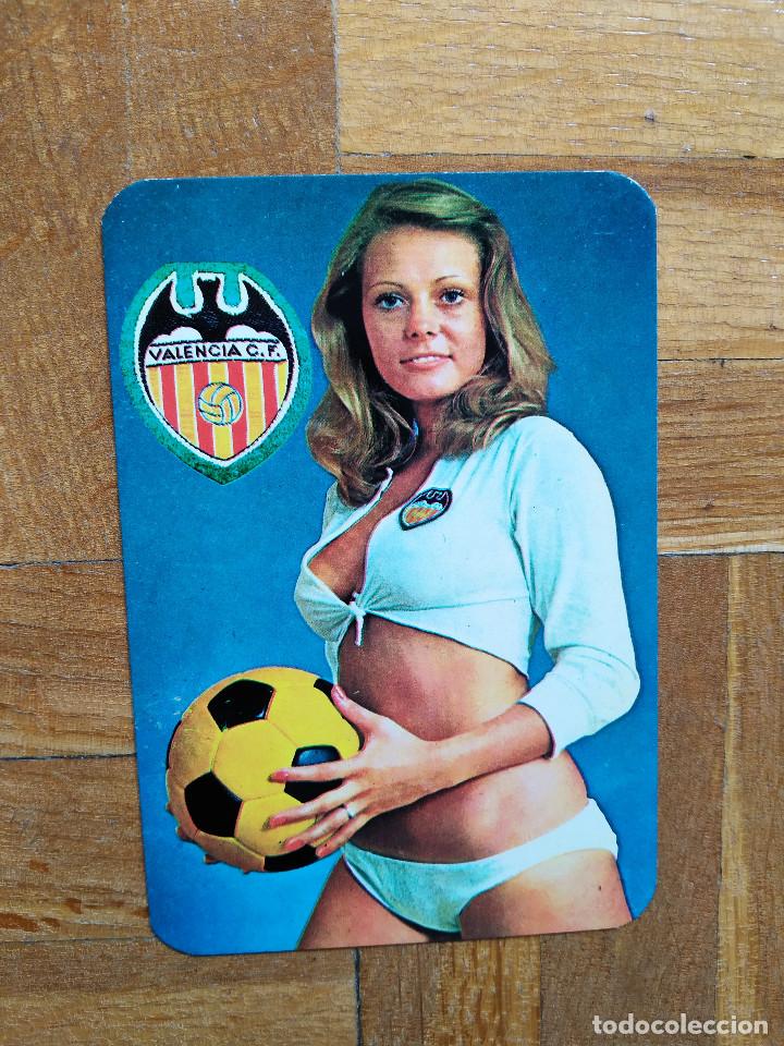 Coleccionismo calendarios: CALENDARIO CHICA FUTBOL VALENCIA C.F A&Ntilde;O 1977. VER FOTOS