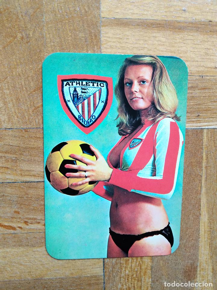 Coleccionismo calendarios: CALENDARIO CHICA FUTBOL ATLETIC DE BILBAO A&Ntilde;O 1977. VER FOTOS