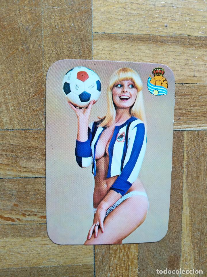 Coleccionismo calendarios: CALENDARIO CHICA FUTBOL REAL SOCIEDAD A&Ntilde;O 1977. VER FOTOS