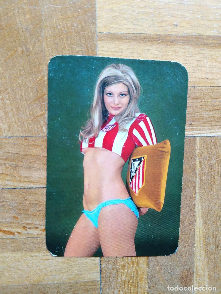 Coleccionismo calendarios: CALENDARIO CHICA FUTBOL ATLETICO DE MADRID A&Ntilde;O 1977. VER FOTOS