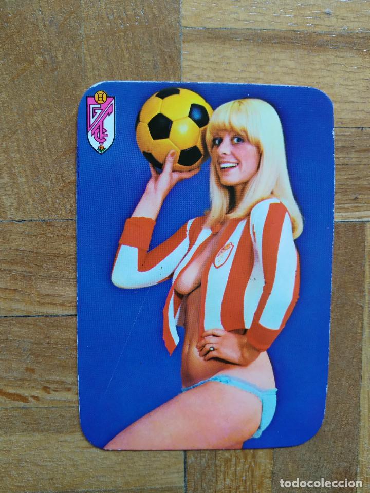 Coleccionismo calendarios: CALENDARIO CHICA FUTBOL GRANADA C.F A&Ntilde;O 1977. VER FOTOS