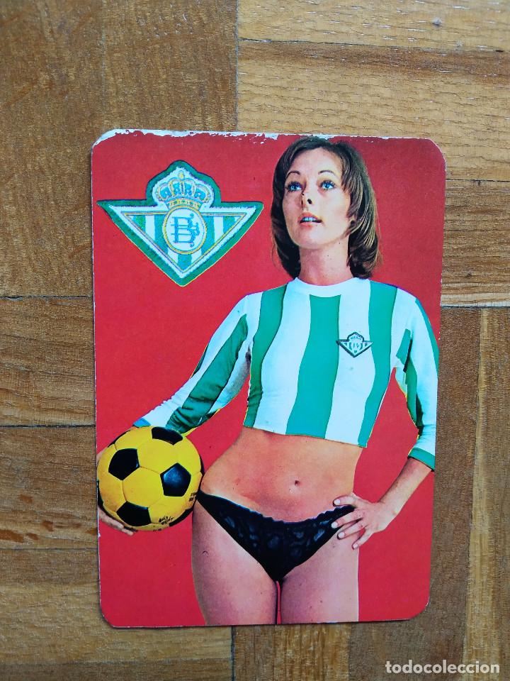 Coleccionismo calendarios: CALENDARIO CHICA FUTBOL REAL BETIS A&Ntilde;O 1977. VER FOTOS