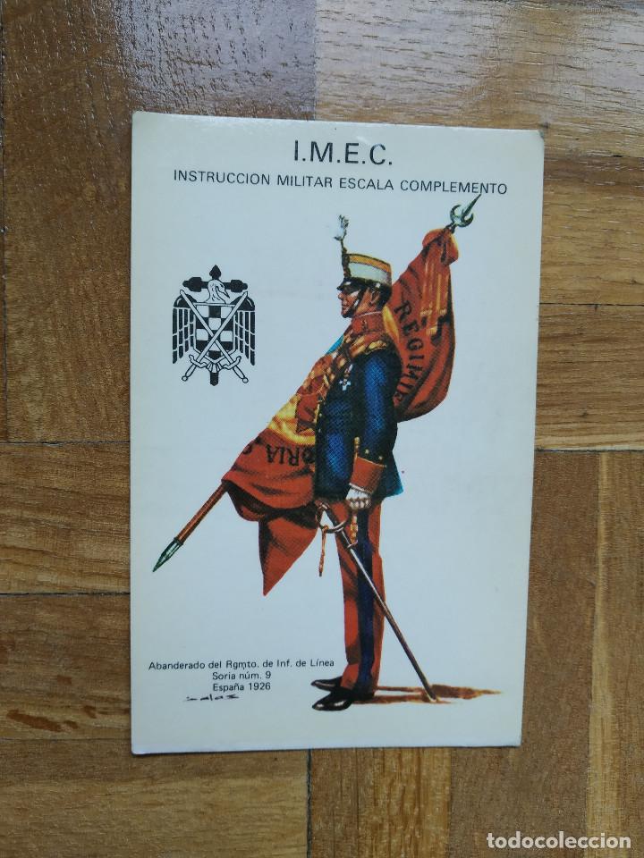 Coleccionismo calendarios: CALENDARIO PUBLICITARIO IMEC INSTRUCCION MILITAR ESCALA COMPLEMENTO A&Ntilde;O 1985. VER FOTOS