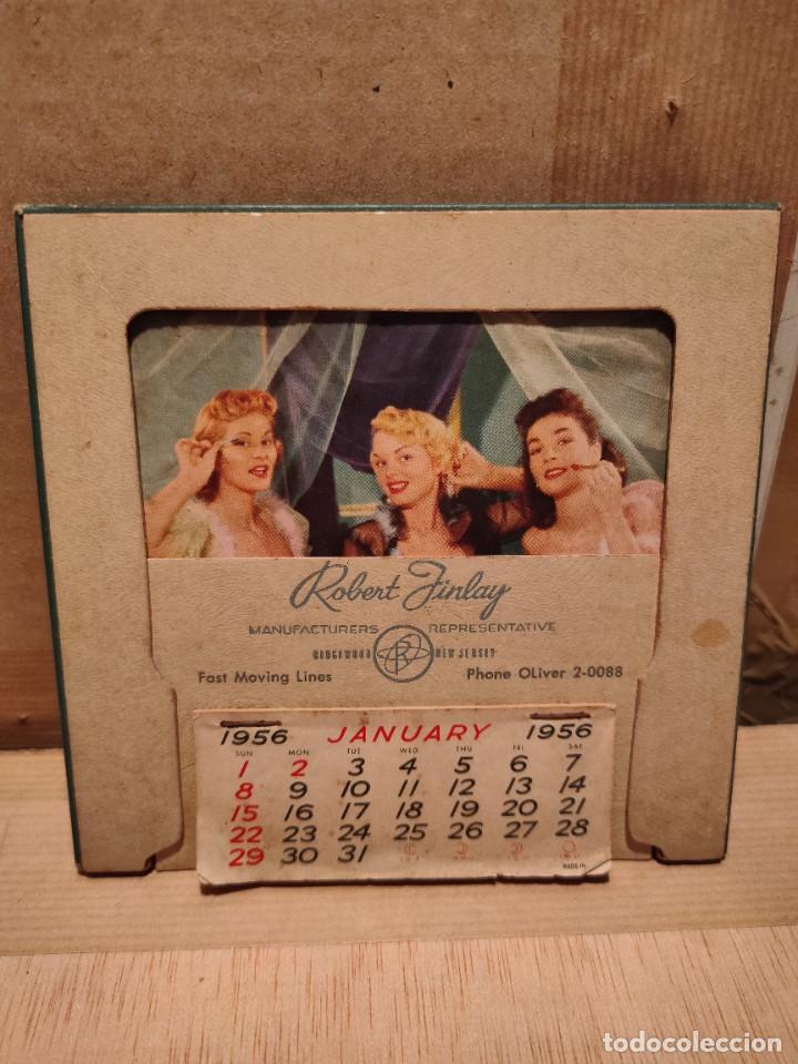 Coleccionismo calendarios: CALENDARIO SOBREMESA ER&Oacute;TICO USA 1956 MUY RARO