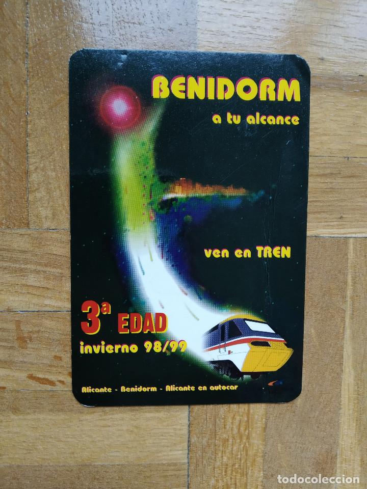 Coleccionismo Calendarios: CALENDARIO PUBLICITARIO BENIDORM A TU ALCANCE. VEN EN TREN A&Ntilde;O 1999. VER FOTOS