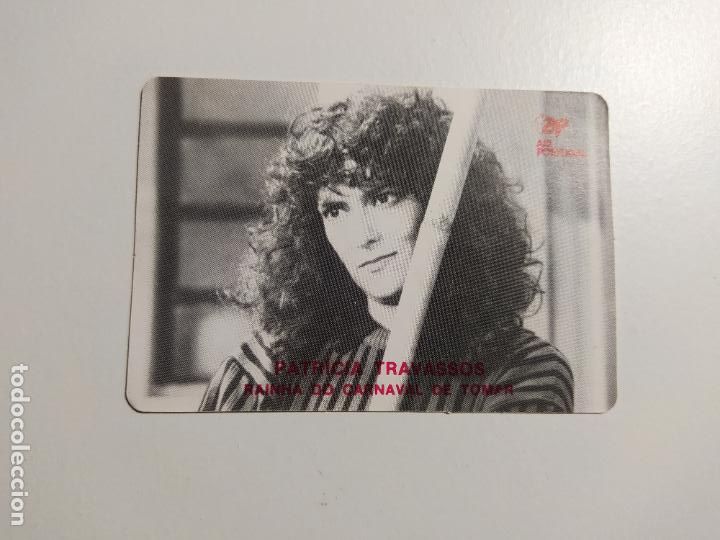 Colecionismo Calend&aacute;rios: CALENDARIO DE BOLSILLO AIR PORTUGAL. PATRICIA TRAVASSOS. RAINHA DO CARNAVAL DE TOMAR 1989. TDKP16