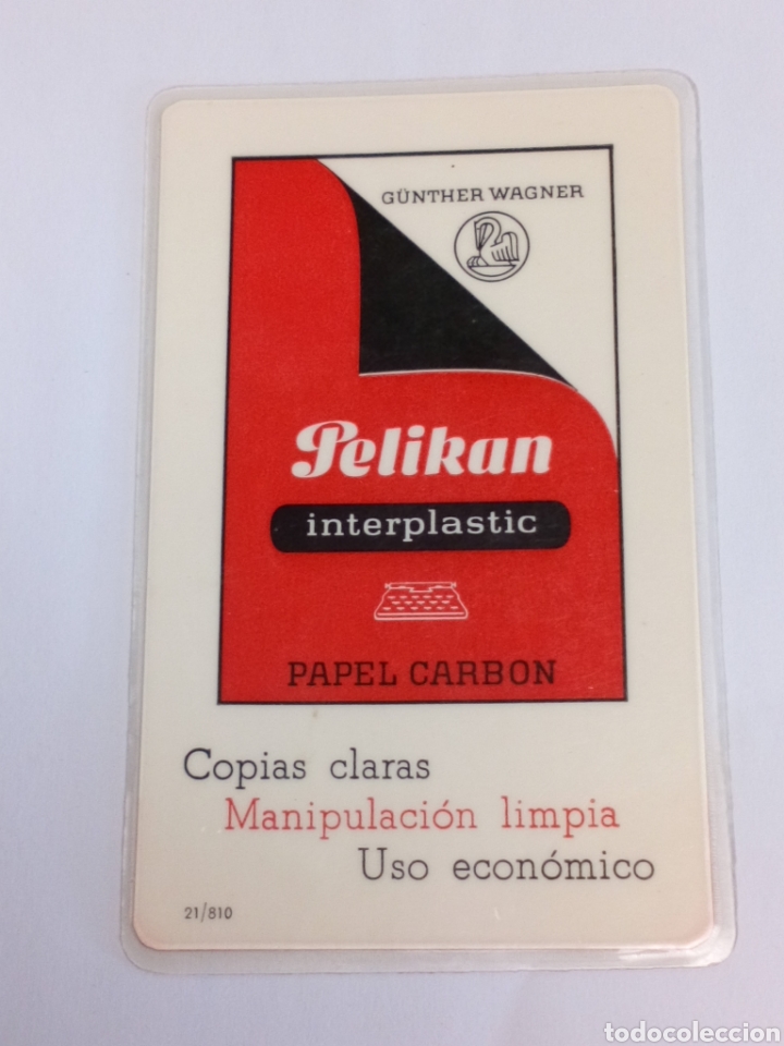 Coleccionismo Calendarios: Calendario 1970 Pelikan cintas mecanograficas