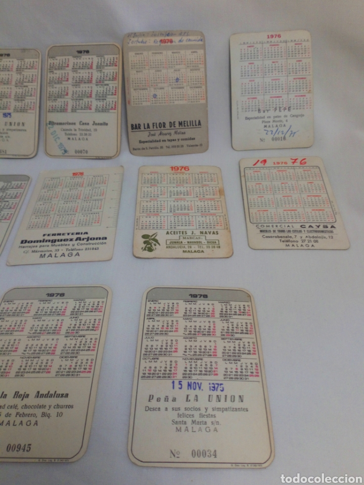 Coleccionismo calendarios: Lote 13 calendarios er&oacute;ticos 1976 - Foto 5