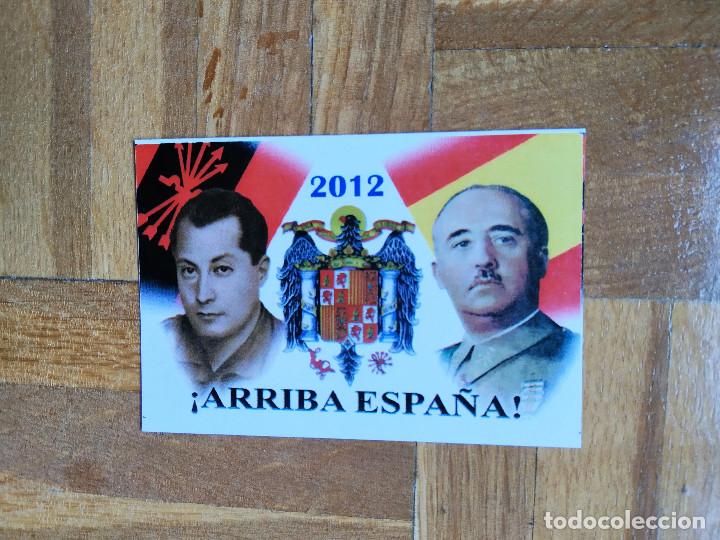 Coleccionismo calendarios: CALENDARIO MILITAR. POLITICO. FALANGE. JOSE ANTONIO. FRANCISCO FRANCO. ARRIBA ESPA&Ntilde;A A&Ntilde;O 2012. VER