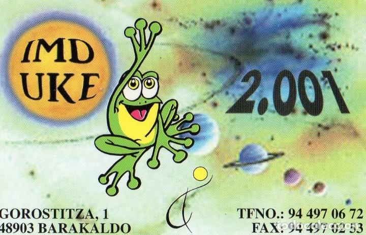 Coleccionismo calendarios: Calendario de Publicidad 2001 - IMD UKE - BARAKALDO
