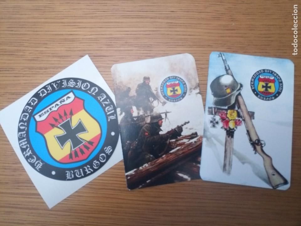 Coleccionismo Calendarios: Lote calendarios y pegatina alta calidad Divisi&oacute;n Azul Burgos