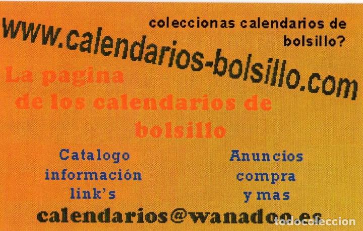 Coleccionismo calendarios: Calendario de Publicidad 2001 - CALENDARIOS DE BOLSILLO