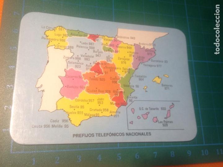 Coleccionismo Calendarios: CALENDARIO 1994 PREFIJOS TELEFONICOS NACIONALES - AUTO ZARRA - BILBAO