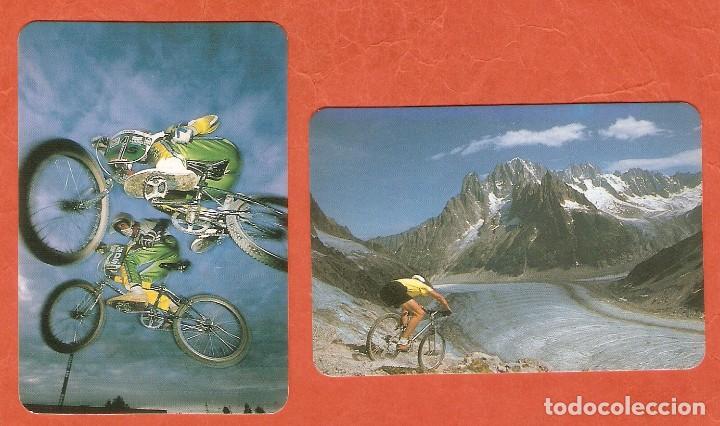 Coleccionismo Calendarios: 2 CALENDARIOS BOLSILLO DE SERIE A&Ntilde;O 1996 DEPORTES - CICLISMO - VER FOTO REVERSOS