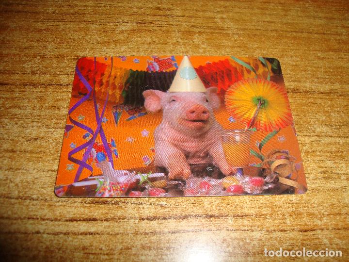 Coleccionismo Calendarios: CALENDARIO DE BOLSILLO SERIE TEMA ANIMALES CERDO 2002