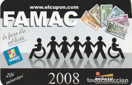 Collezionismo Calendari: CALENDARIO BOLSILLO - A&Ntilde;O 2008 - famac - el cupon - loteria - tarragona