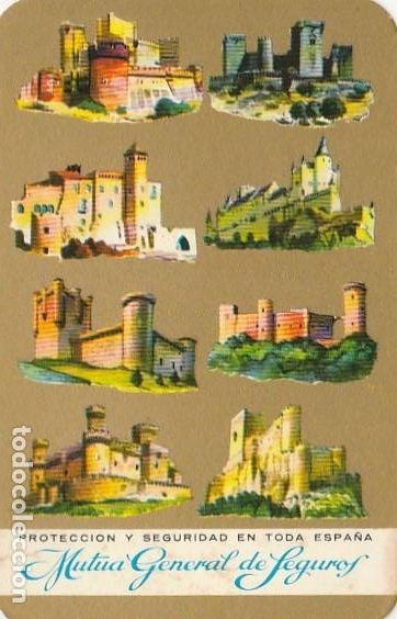 Collezionismo Calendari: CALENDARIO BOLSILLO - A&Ntilde;O 1968 - mutua general de seguros - espa&ntilde;a - castillos