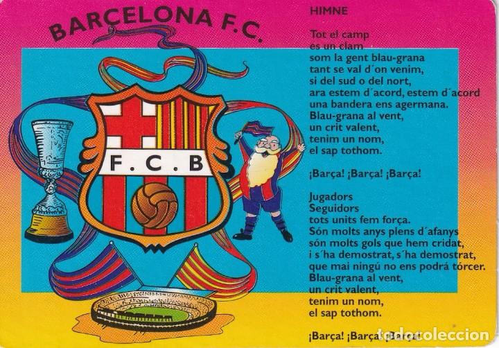 Collectables Calendars: CALENDARIOS PUBLICIDAD CASA W. C. B. N&ordm; 238 SIN PUBLICIDAD F&Uacute;TBOL BARCELONA HIMNE DEL A&Ntilde;O 2001 EP