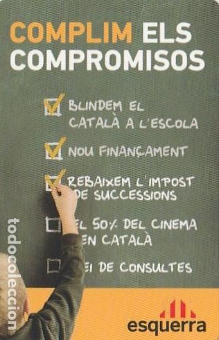 Coleccionismo Calendarios: CALENDARIO bolsillo - A&Ntilde;O 2010 - PUIGCERCOS - POLITIC / POLITICO - ESQUERRA - CATALUNYA
