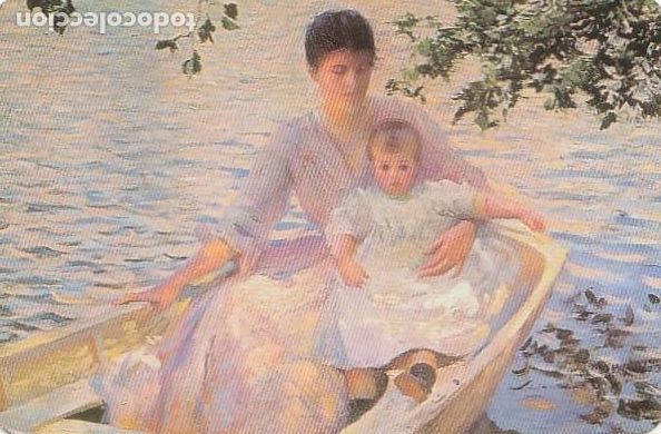 Coleccionismo Calendarios: CALENDARIO bolsillo - A&Ntilde;O 2000 - LLIBRERIA CLARET - BARCELONA - PINTURA BEBE Y SE&Ntilde;ORA EN BARCA