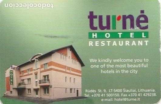 Collezionismo Calendari: CALENDARIO bolsillo - A&Ntilde;O 2003 - TURNE HOTEL RESTAURANT - LITHUANIA