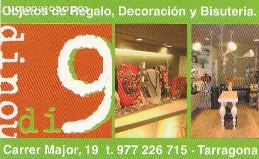 Collezionismo Calendari: CALENDARIO bolsillo - A&Ntilde;O 2009 - DINOU - DI 9 - REGALOS / REGALS - DECORACIO - TARRAGONA