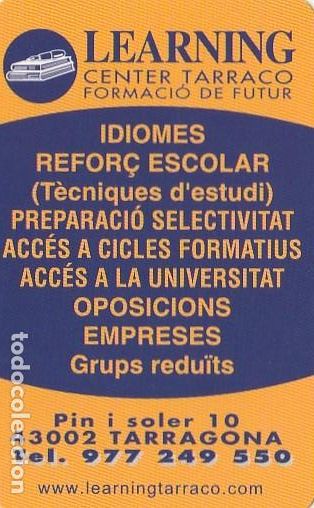 Collezionismo Calendari: CALENDARIO bolsillo - A&Ntilde;O 2009 - LEARNING - CENTER TARRACO - CENTRO DE FORMACION - TARRAGONA