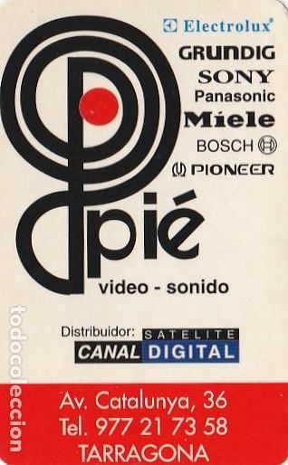 Collezionismo Calendari: CALENDARIO bolsillo - A&Ntilde;O 2000 - COMERCIO PIE - VIDEO - SONIDO - CANAL DIGITAL - TARRAGONA