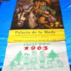 Coleccionismo Calendarios: GRAN CALENDARIO DE PARED PARA 1963, BUEN ESTADO- IMPORTANTE VER ENVIOS GASTOS Y VER FOTOS. Lote 225377125
