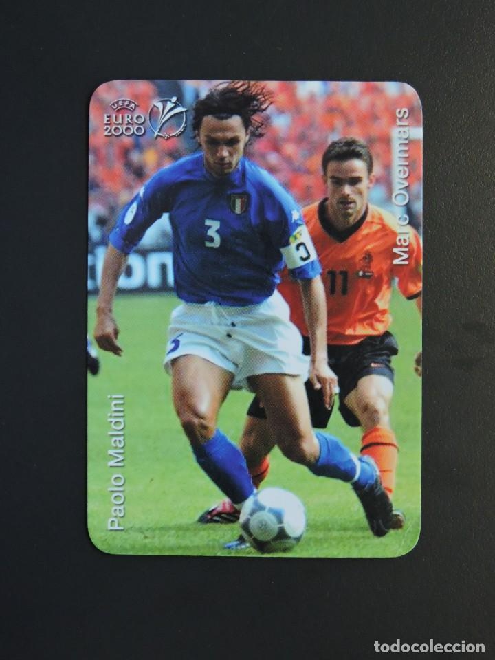 Collectionnisme Calendriers: Calendario bolsillo ruso - F&uacute;tbol - PAOLO MALDINI MARC OVERMARS EX BARCELONA - EURO 2000 - A&ntilde;o 2001