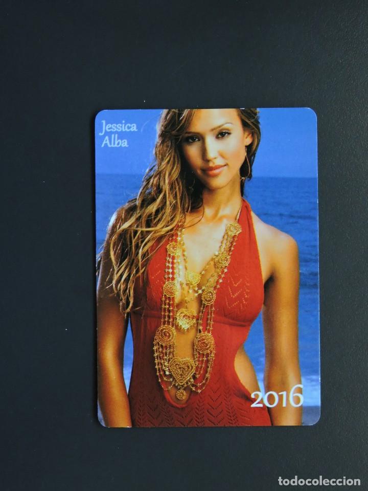 Coleccionismo calendarios: Calendario bolsillo ruso - PUBLICIDAD MUJER - jessica alba - A&ntilde;o 2016