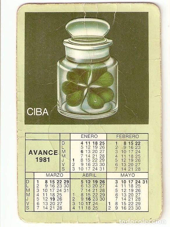 Colecionismo Calend&aacute;rios: CALENDARIO CIBA 1980