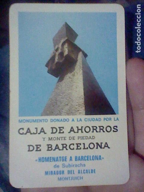 Coleccionismo Calendarios: CAJA AHORROS BARCELONA HOMENAJE SUBIRATS MIRADOR MONTJUIC CALENDARIO 1976 9,5 X 6 CMS