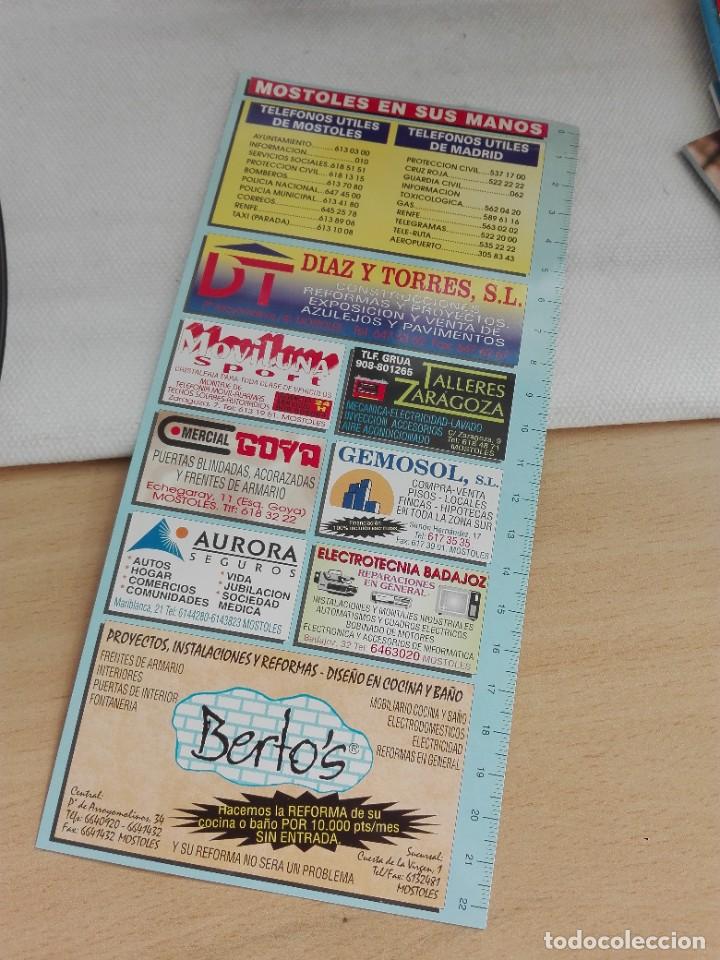 Collectables Calendars: CALENDARIO PUBLICITARIO DOS CARAS - MOSTOLES MADRID 1996 - 11 X 23 CM